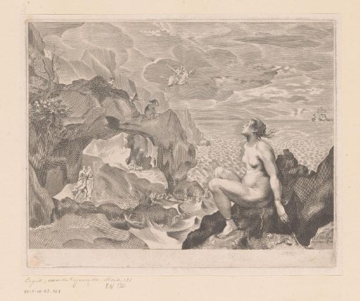 Perseus comes to free Andromeda