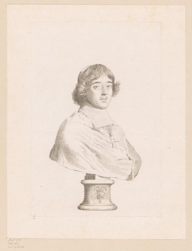 Portrait of Emmanuel-Théodose de La Tour d'Auvergne, Duke of Albret and Cardinal of Bouillon as a bust