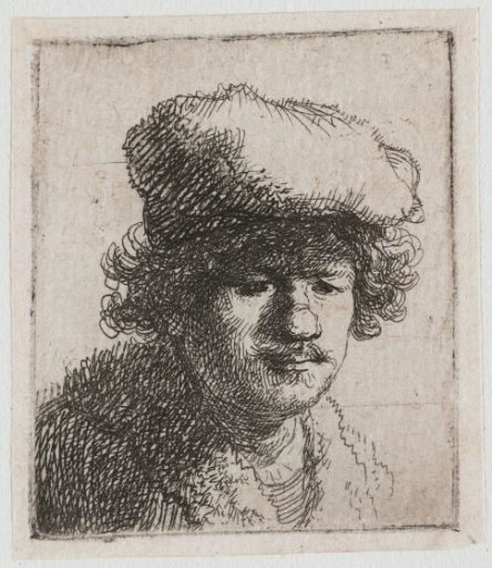 Self-portrait with Cap Pulled Forward