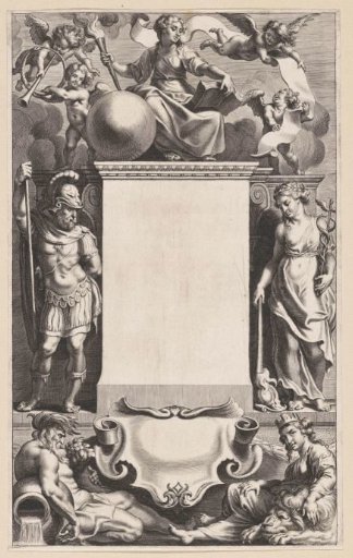History Enthroned with Mars and Peace