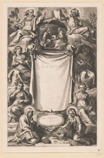 Various saints in a landscape