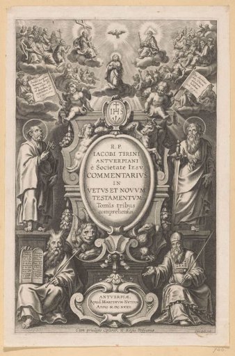 Title page for: J. Tirinus, Commentarius in Vetus et Novum Testamentum, Antwerp, 1632