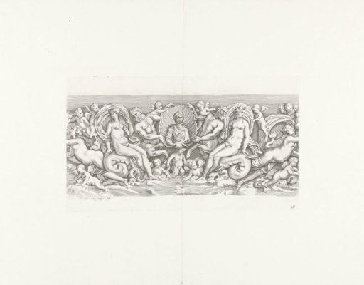 Bas-relief of a sarcophagus with sea nymphs