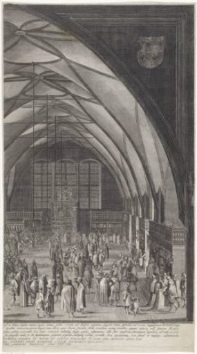 Fair in the Vladislav Hall in Prague (Right Sheet)