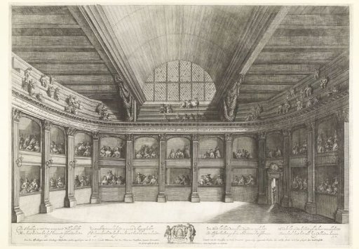 The boxes in the new theatre in Amsterdam, 1637