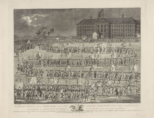 Procession of Workers from the Yard of the United East India Company on Kattenburgerplein in Amsterdam, 1787