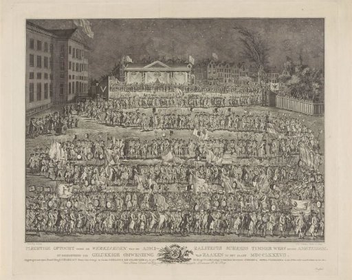 Procession of Workers from the Admiralty Yard on Kattenburgerplein in Amsterdam, 1787