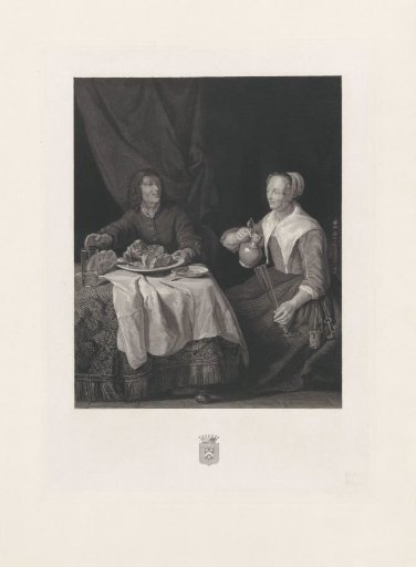 Man and Woman at the Meal