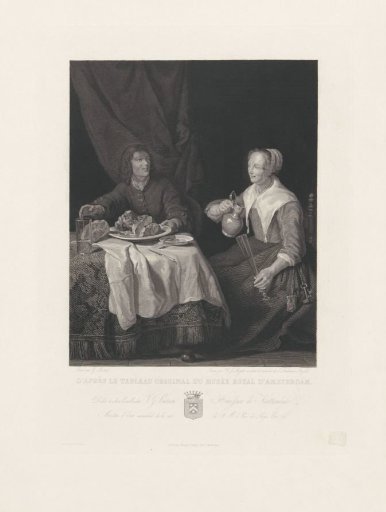 Man and Woman at the Meal
