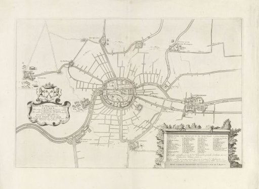 Map of the Siege of Leiden, 1573–1574