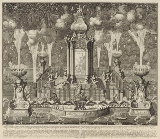 Fireworks Celebrating the Peace of Utrecht, 1713