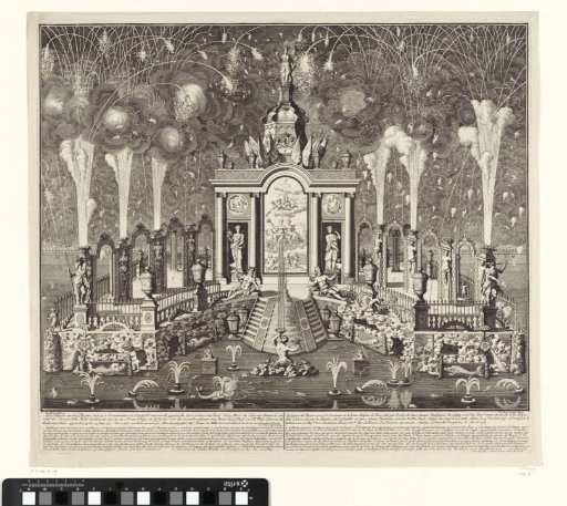 Fireworks at the Celebration of the Peace of Utrecht, 1713