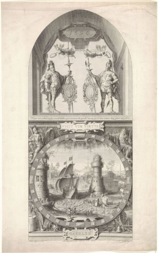 Stained-Glass Window 2 in the St. John's Church, Gouda: The Capture of Damietta