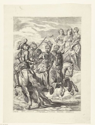 Victory of Emperor Charles V at Ticinum; Entry of Ferdinand into Ghent in 1635 (no. 22)