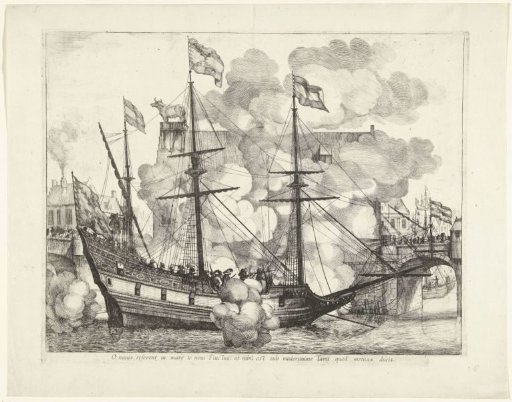 Sailing Ship, to the Right; Entry of Ferdinand into Ghent in 1635 (no. 38)