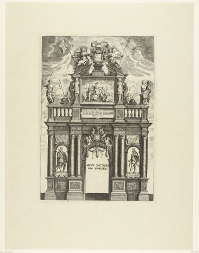 The Portuguese Triumphal Arch (Back); Entry of Ferdinand into Antwerp in 1635 (No. 11)