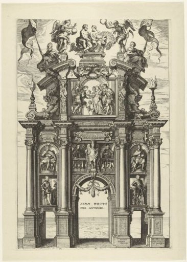 Triumphal Arch of Philip (Front); Entry of Ferdinand into Antwerp in 1635 (No. 12)