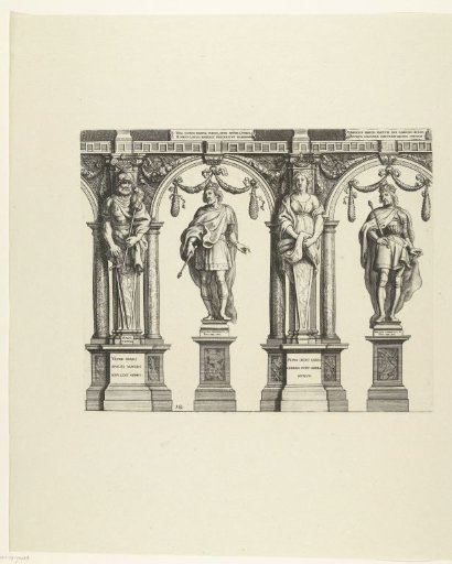 Emperors Frederick III and Albert II; Entry of Ferdinand into Antwerp in 1635 (no. 18)