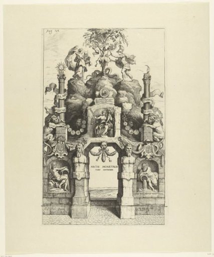 Triumphal Arch of the Mint (front side); Entry of Ferdinand into Antwerp in 1635 (no. 35)