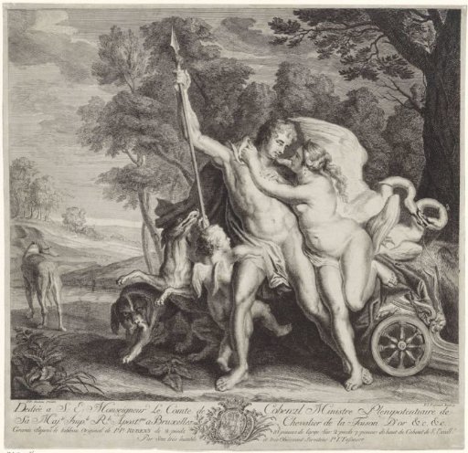 Venus Tries to Prevent Adonis from Hunting
