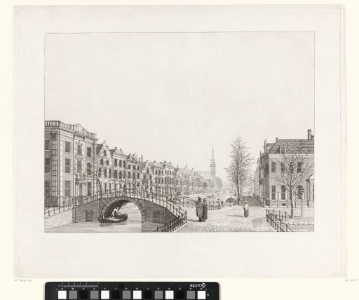 View of the Rapenburg in Leiden from the Nieuwsteegbrug, 1807