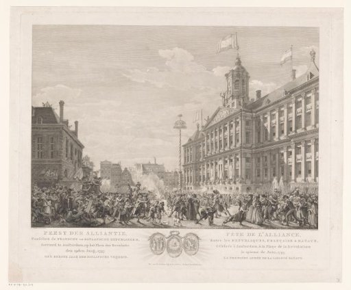 "Festival of the Alliance (...) in Amsterdam, on the Square of the Revolution, June 19, 1795."