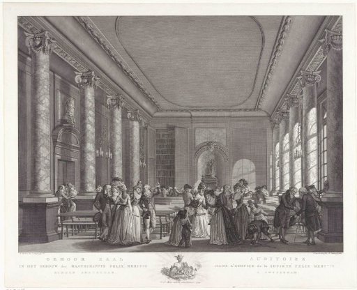 Lecture hall in Felix Meritis, 1789