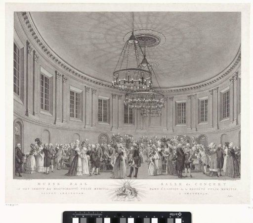 Concert hall in Felix Meritis, 1789