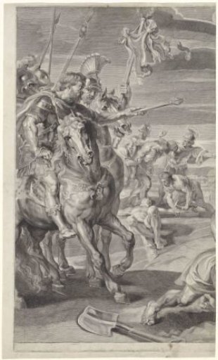 Raising of the Cross, left part