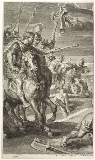 Raising of the Cross, left part