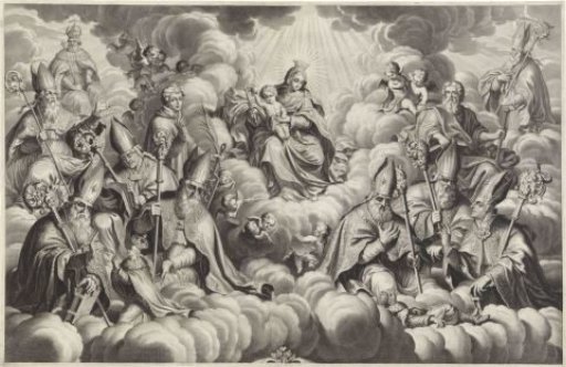 Allegorical portrait of Wilhelm Egon von Fürstenberg-Heiligenberg, upper part