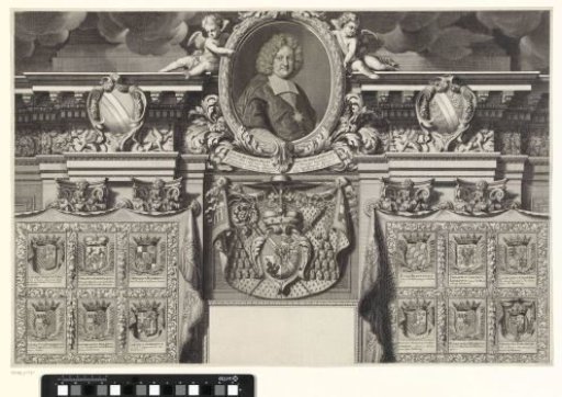 Allegorical portrait of Wilhelm Egon von Fürstenberg-Heiligenberg, lower part