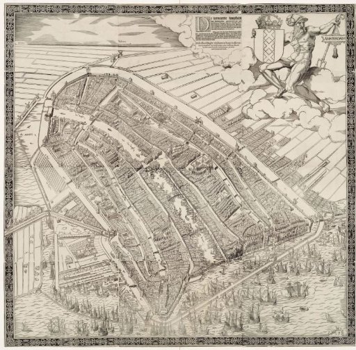 Map of Amsterdam, 1544