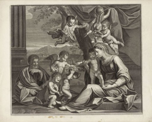 Holy Family with Putti