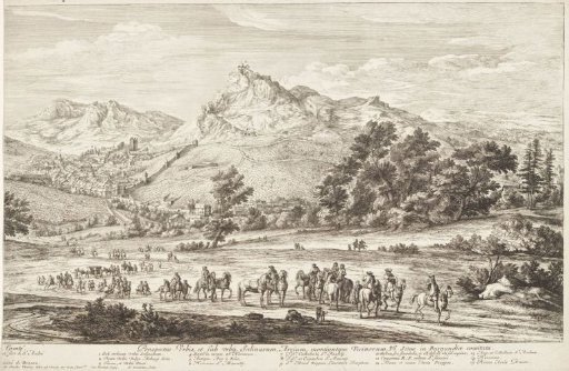 Mountain Landscape with a View of Salins-les-Bains (Right Panel)