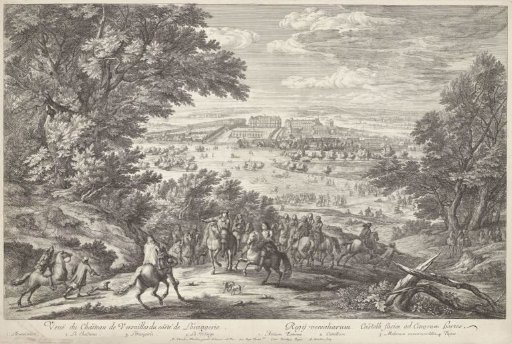 View of the Palace of Versailles with the Orangery