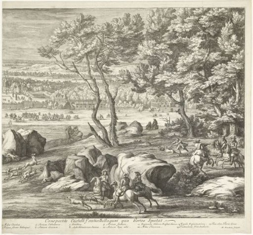 View of the Palace of Fontainebleau (Right Panel)
