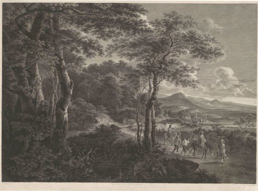 Landscape with captured bandits