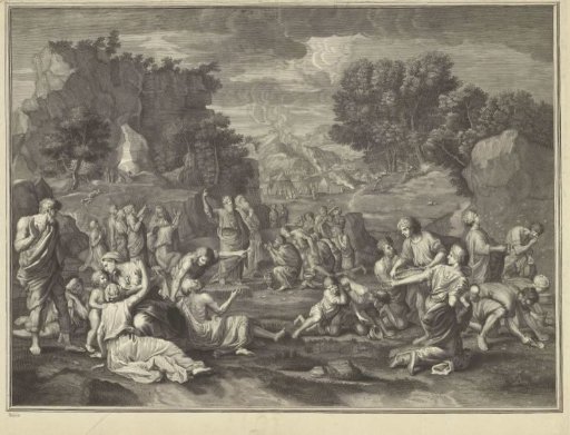 Gathering of the manna