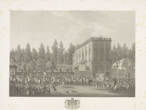 Arrival of King William I for the Inauguration in Brussels on September 21, 1815