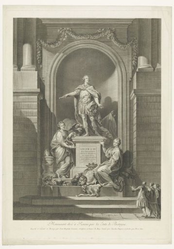Monument to Louis XV, King of France, in Rennes