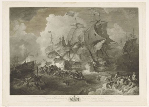 Victory of the English fleet over the French fleet, 1794