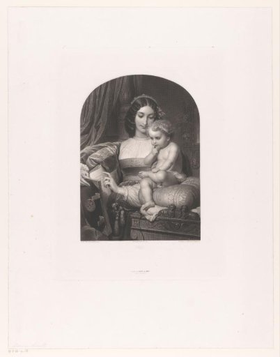 Mother reading a book to her child