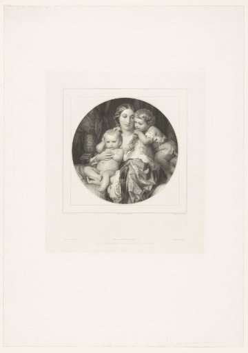 Mother with two children