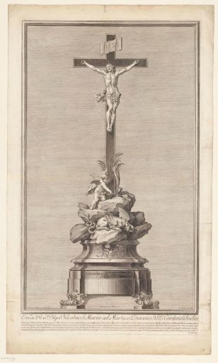 Sculpture with a crucifix