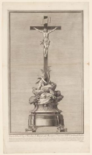 Sculpture with a crucifix