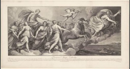 Aurora leading the chariot of Apollo