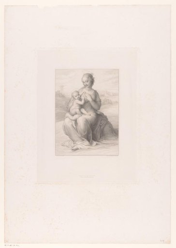 Mary with Child, Seated in a Landscape