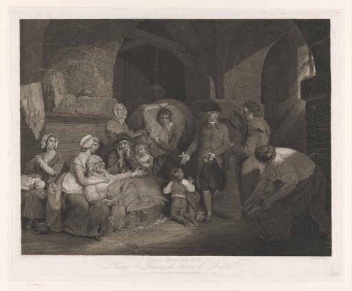 John Howard Visiting a Family in Prison