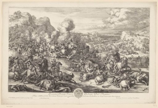 Cavalry battle, dedicated to the Duke of Enghien